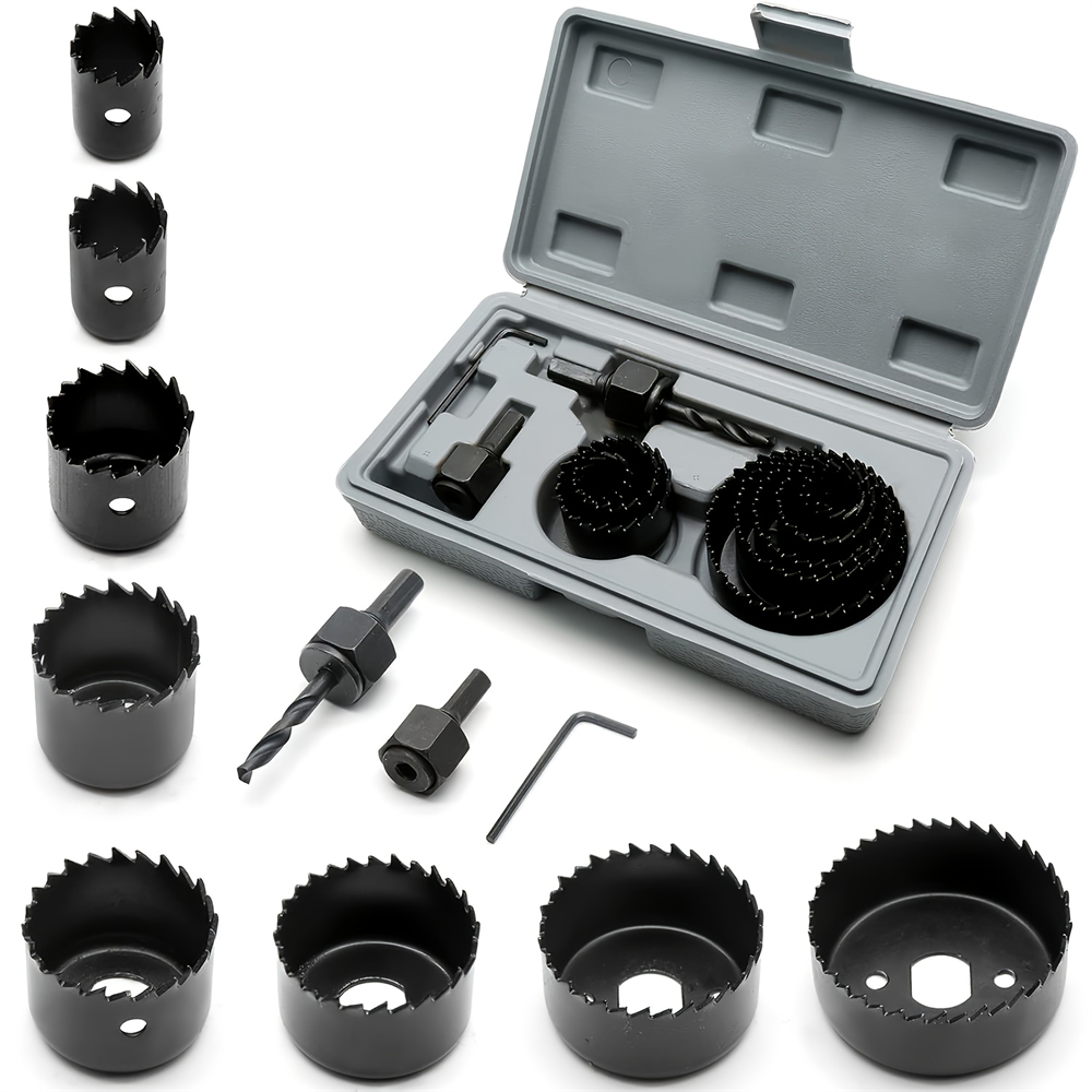 Woodworking Show - 11pcs/set, Woodworking Hole Saw Kit, 19mm-64mm(3/4