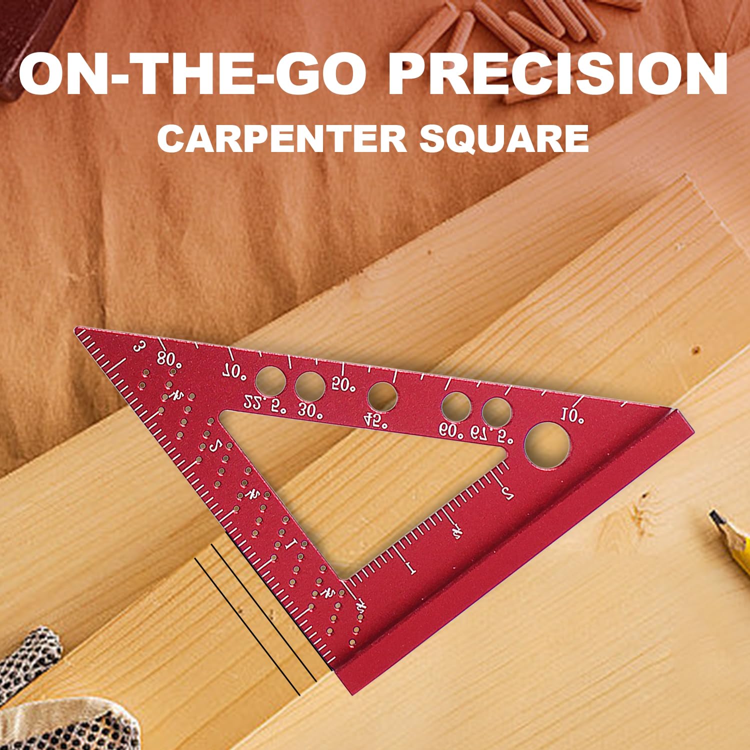 Woodworking Show - Woodworking Square Ruler 22.5-90 Degree Miter