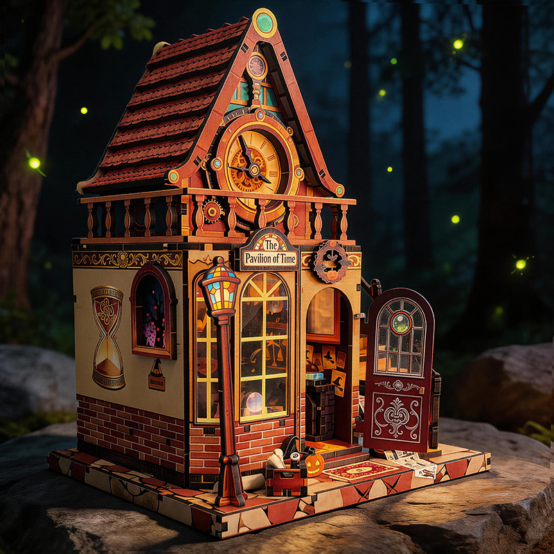 Woodworking For Kids - New Wooden Dollhouse Time Pavilion Miniature