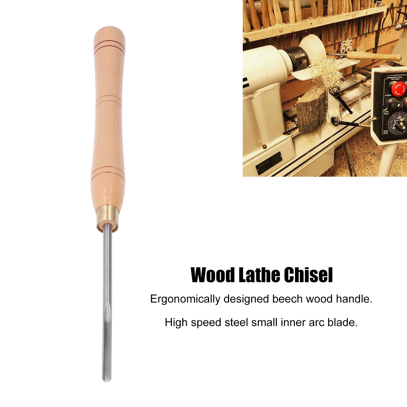 Woodworking Essentials - Chisel Turning Tool Wood Lathe Chisel