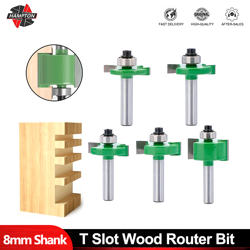 Woodworking Show - HAMPTON Milling Cutter 8mm Shank T-Sloting