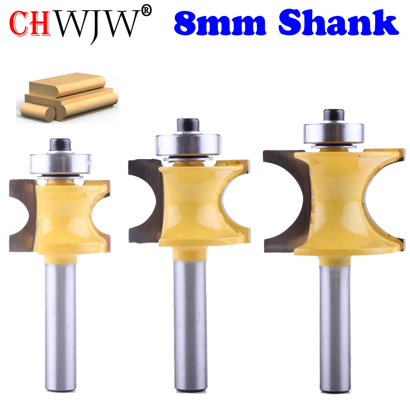 Woodworking Show - 1Pc 8mm Shank Bullnose Router Bit