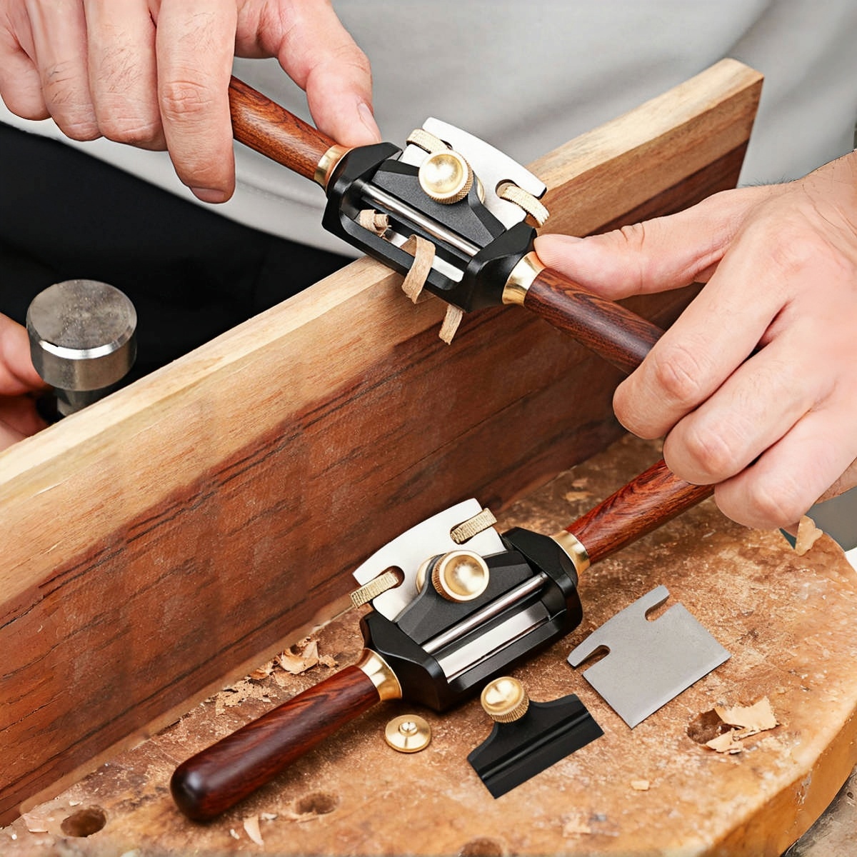 Woodworking Plan Pdf - Adjustable Two Handed Mini Planer Tool,Aluminum
