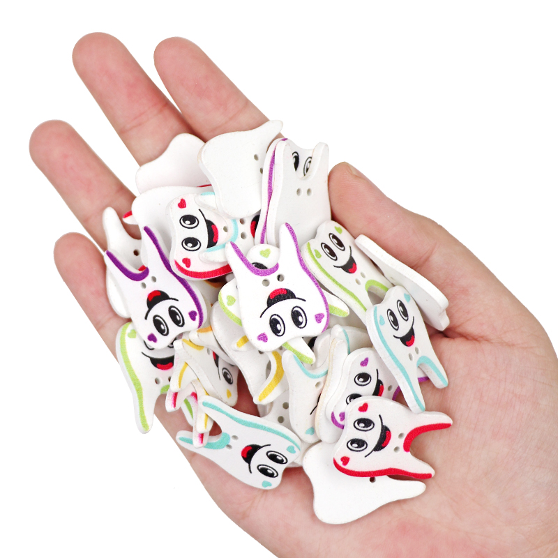 50/100pcs Wooden Button Tooth  – Woodworking For Kids recenzja i cena