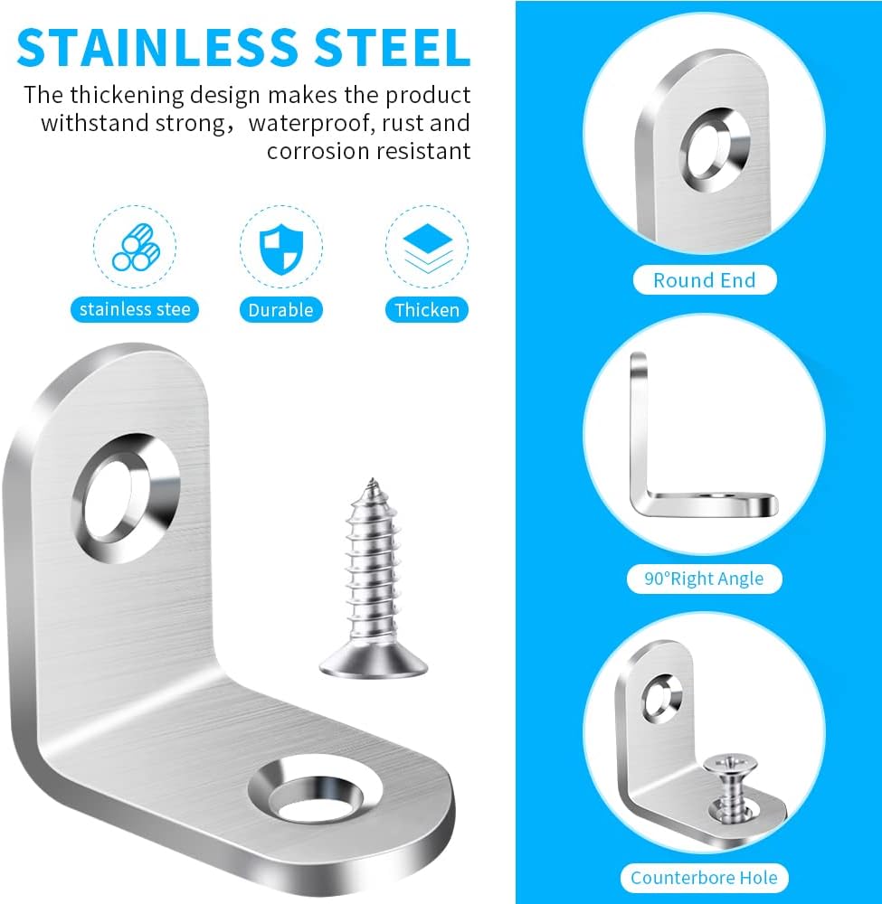 Stainless Steel L Bracket Corn – Woodworking Joint recenzja i cena