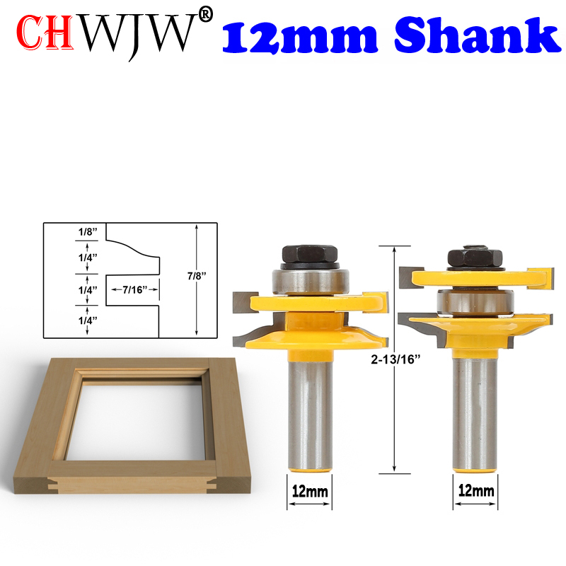 1-3PCS12mm Shank Rail & Stile  – Woodworking Show recenzja i cena