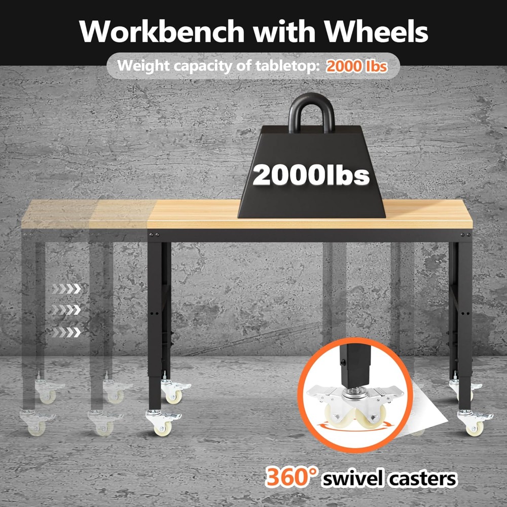 Adjustable Workbench, Heavy Du – Woodworking Workbench recenzja i cena