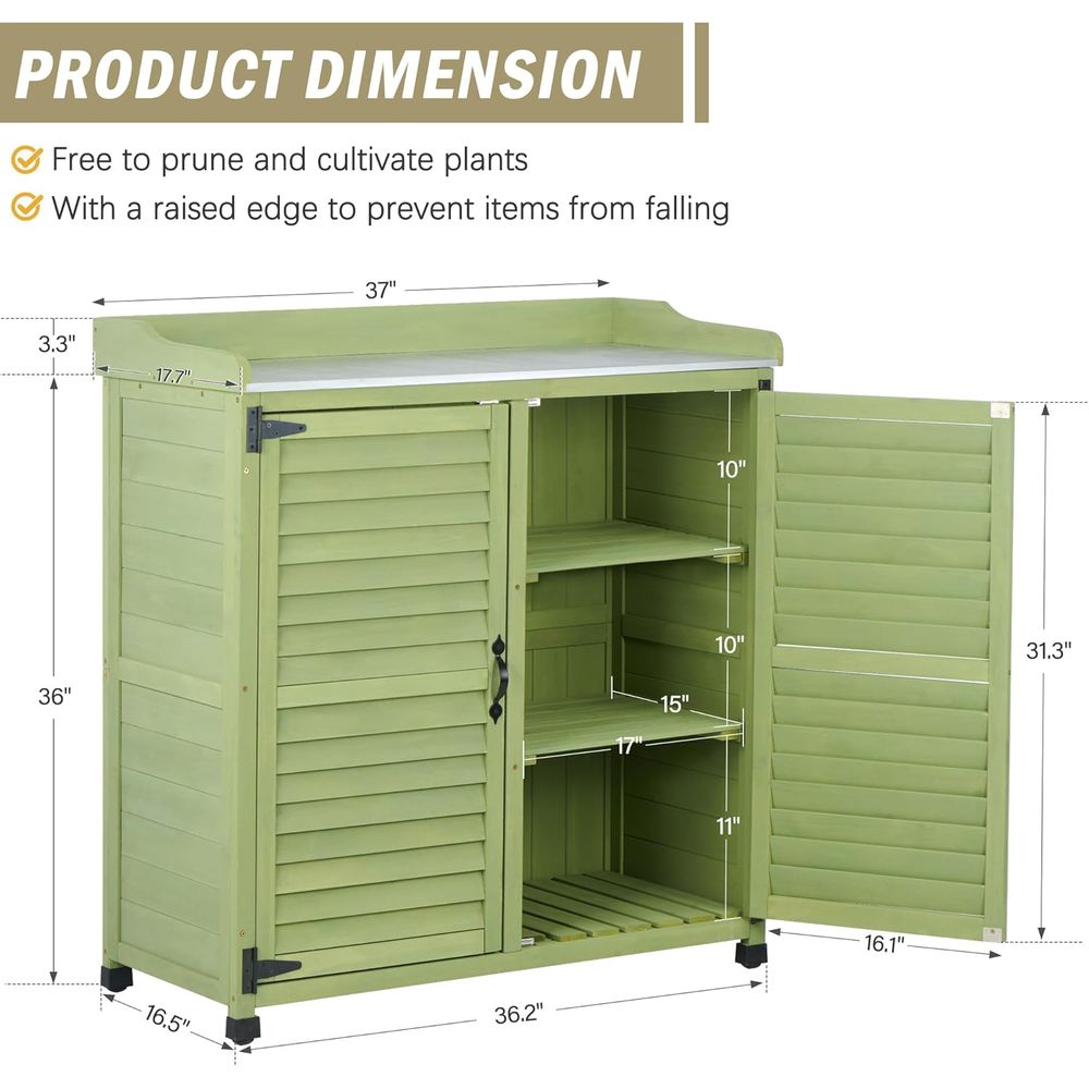 Outdoor Potting Bench with Met – Woodworking Workbench recenzja i cena