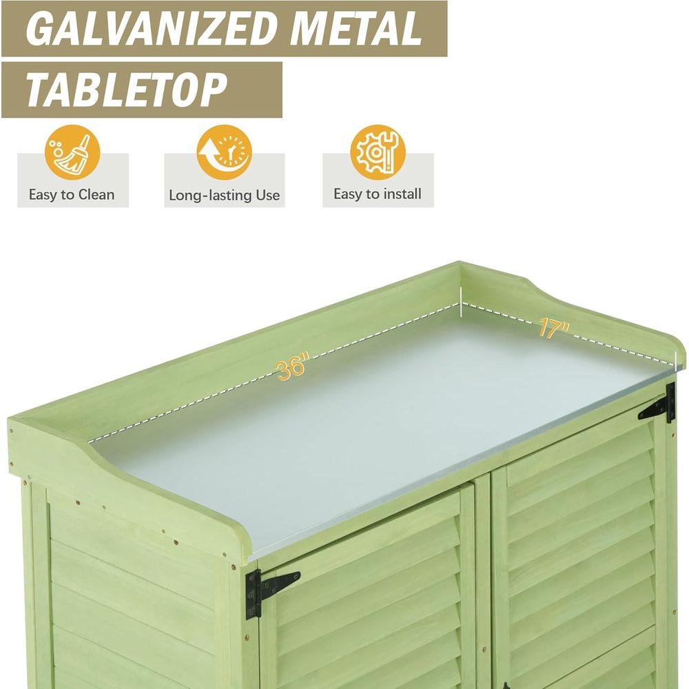 Outdoor Potting Bench with Met – Woodworking Workbench recenzja i cena