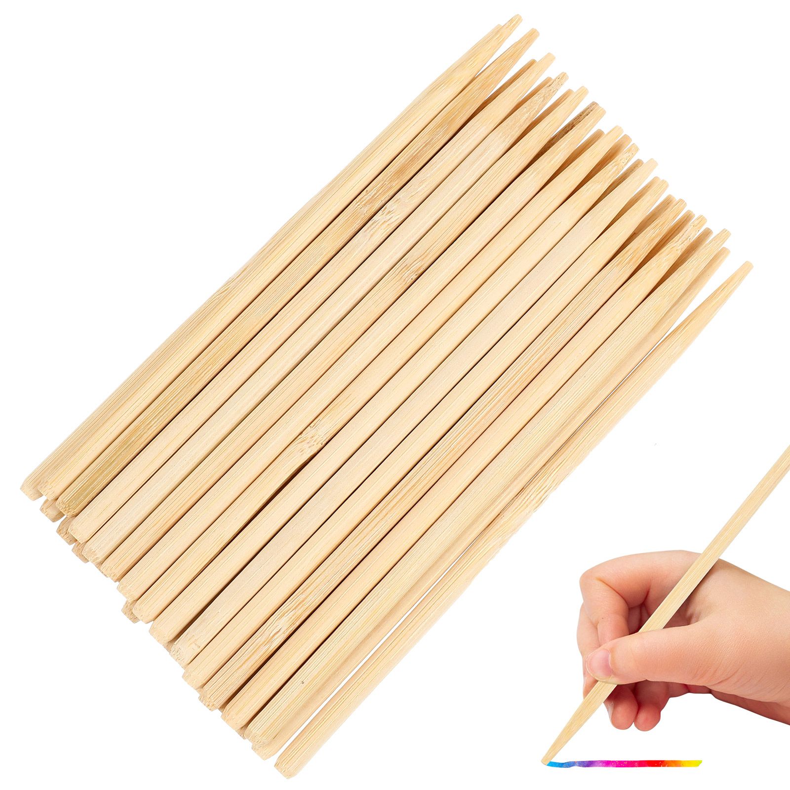 30pcs Scratch Bamboo Pens Wax  – Woodworking For Kids recenzja i cena