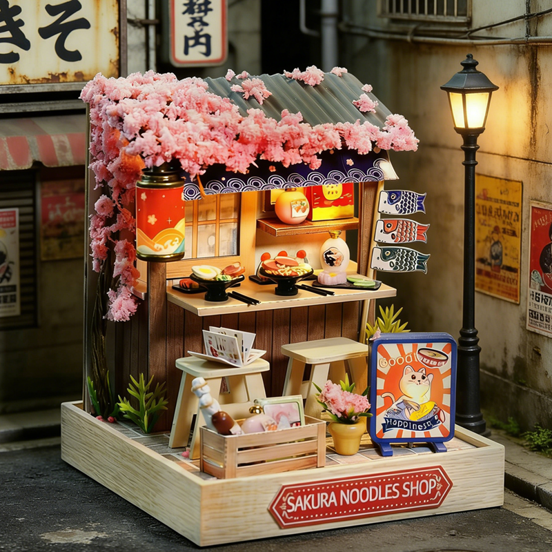 Mini Dollhouse Kit Sakura Stre – Woodworking For Kids recenzja i cena