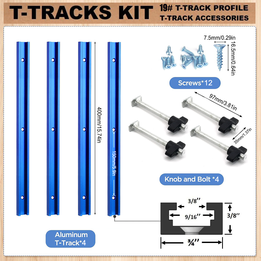 Woodworking 19# T-track Kit an – Woodworking Basic Tools recenzja i cena