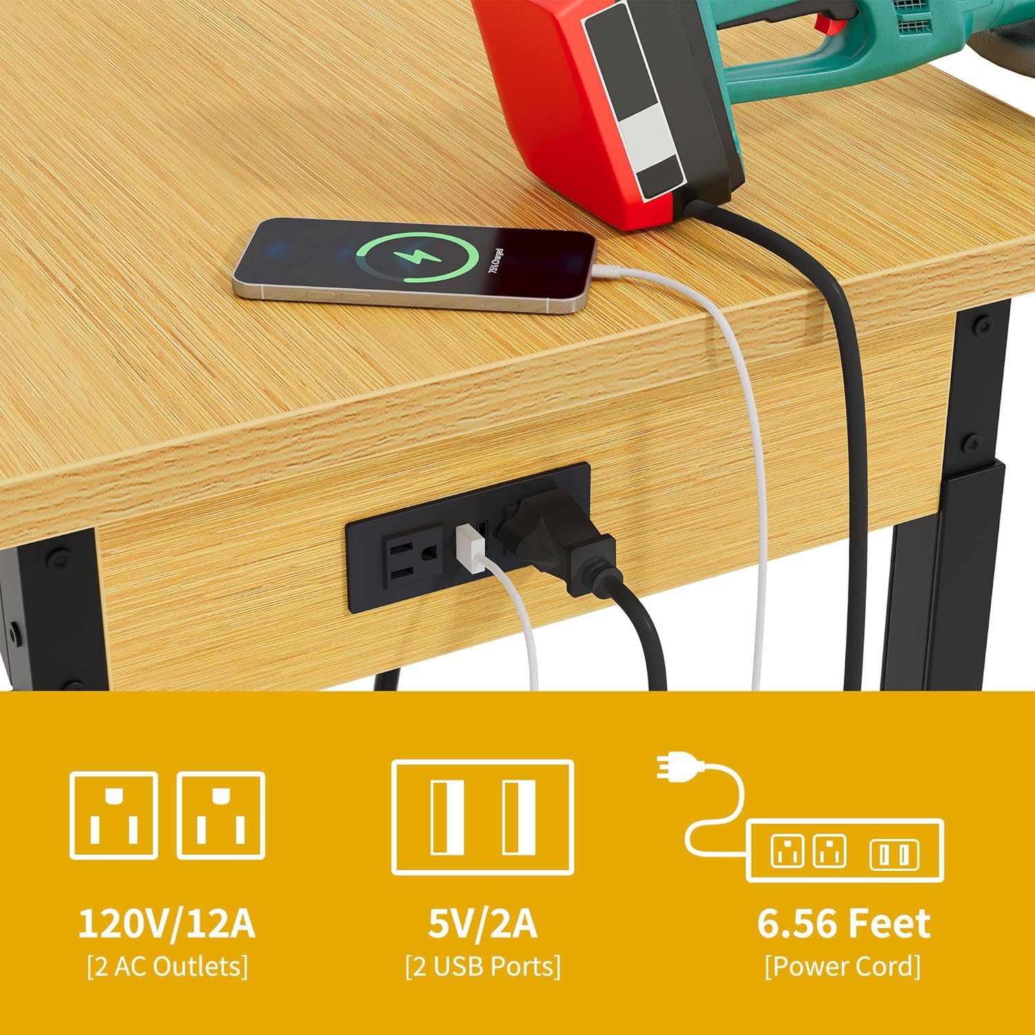 Work Bench With Wheels Pegboar – Woodworking Garage recenzja i cena