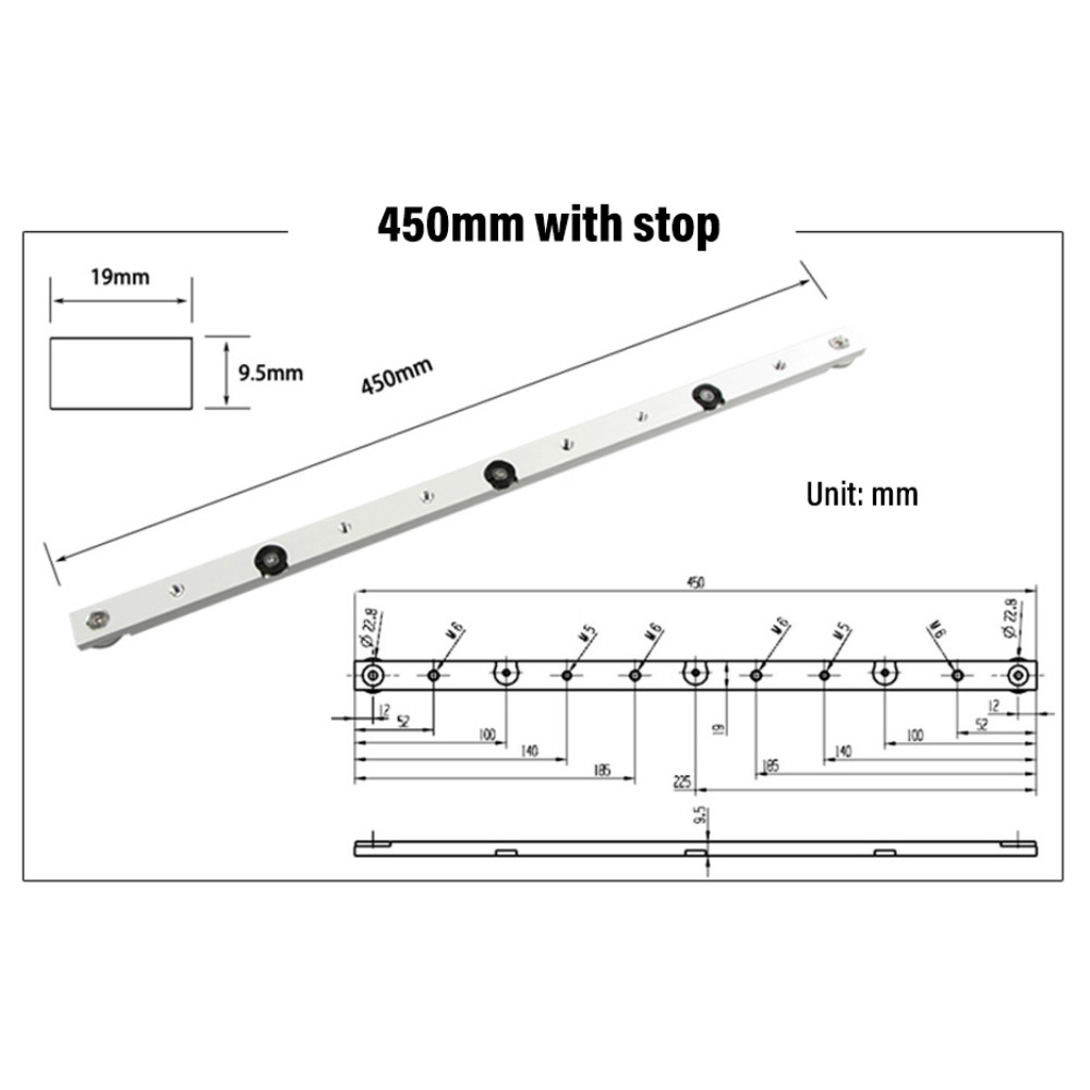 300 / 450 / 650mm Miter Bar Al – Woodworking Show recenzja i cena