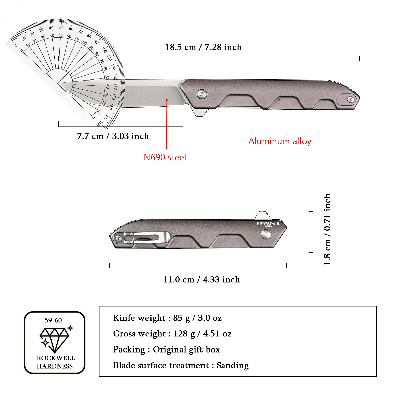 Portable Folding EDC Knife Out – Woodworking Gifts For Men recenzja i cena