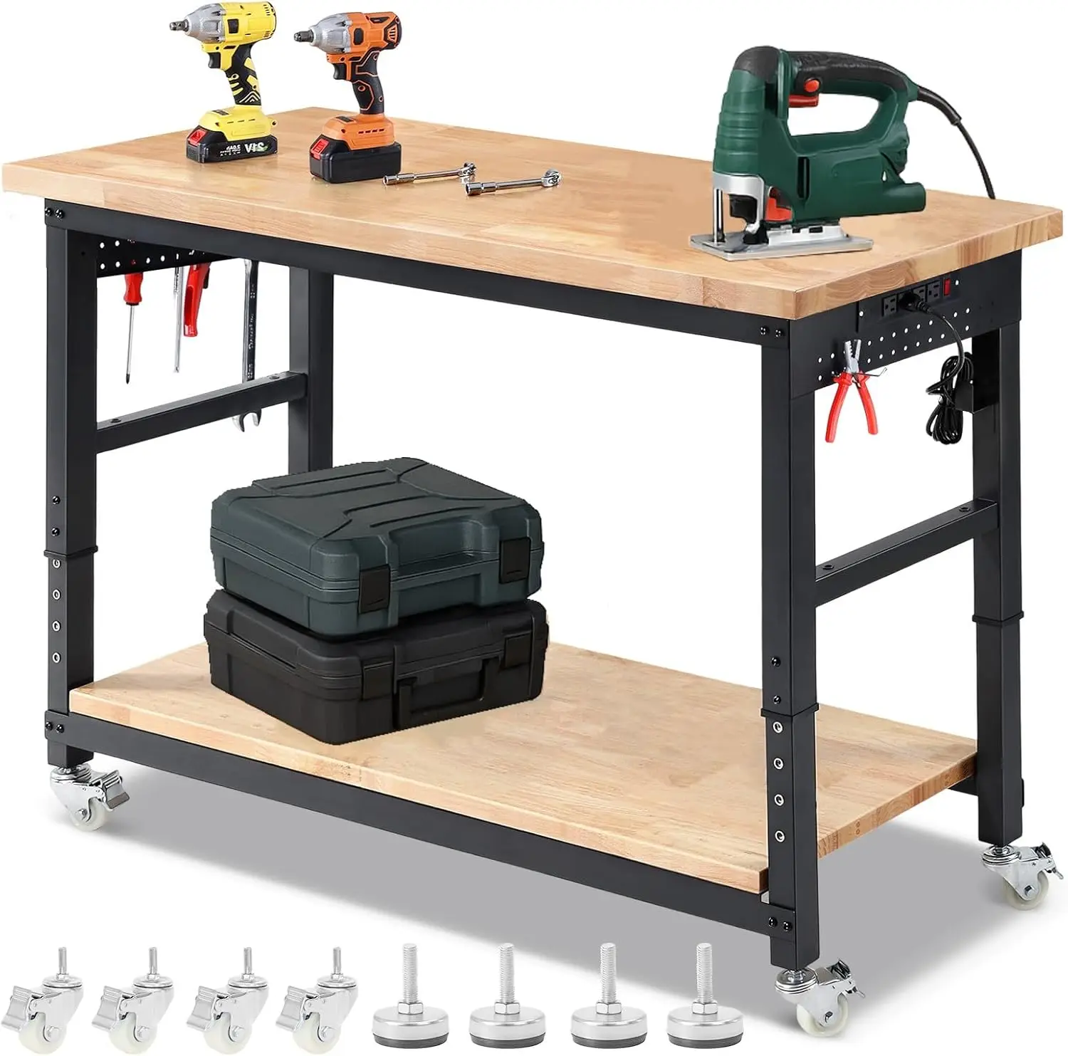 ENJOYWOOD Work Table for Garag – Woodworking Workbench recenzja i cena