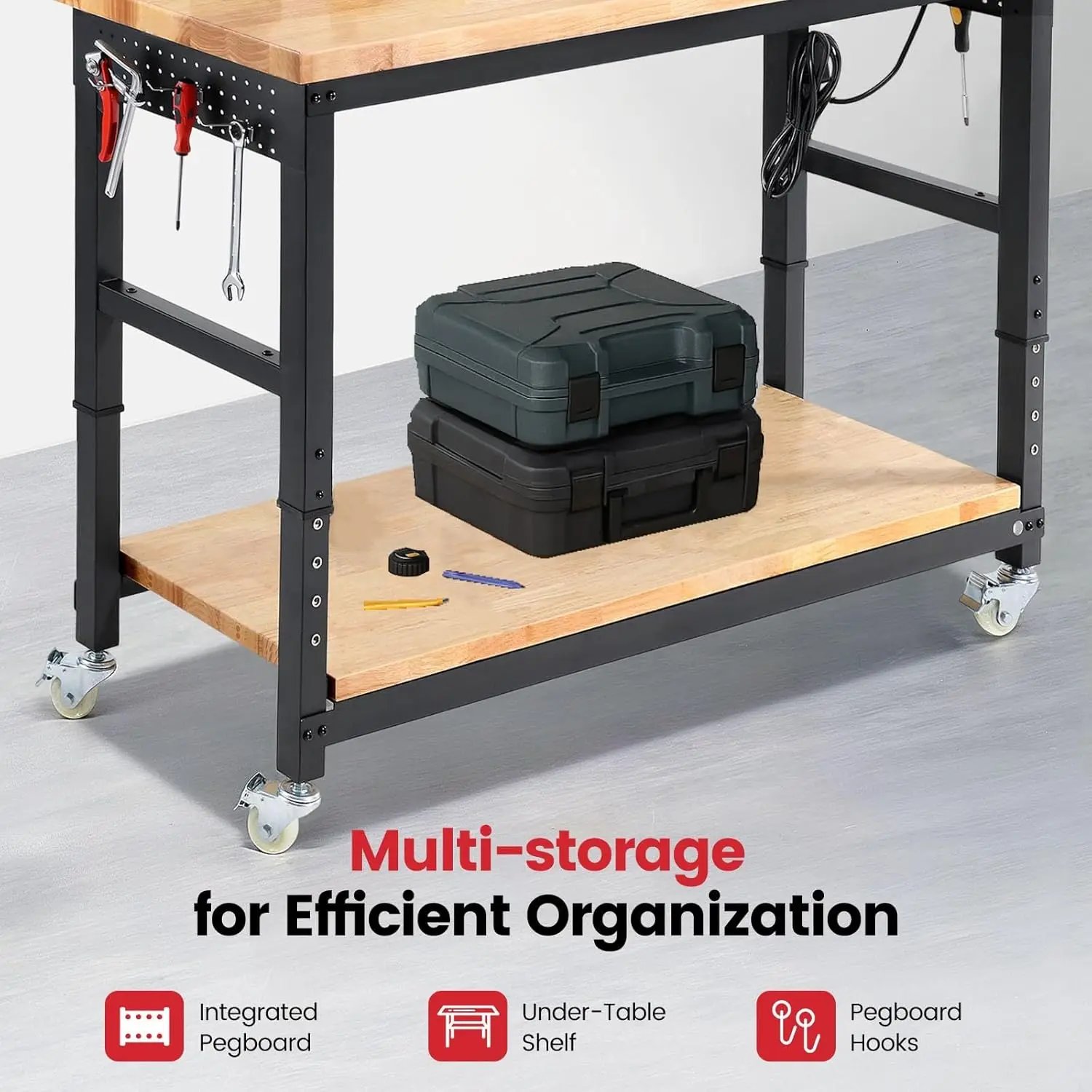 ENJOYWOOD Work Table for Garag – Woodworking Workbench recenzja i cena