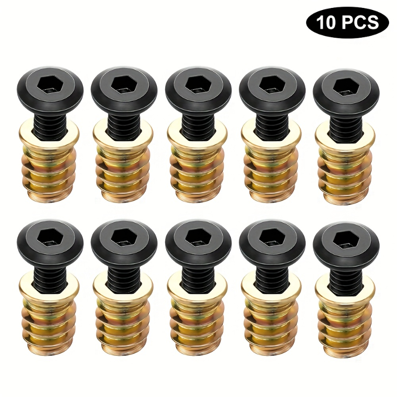 10PCS Nut Threaded Inserts Com – Woodworking Basic Tools recenzja i cena