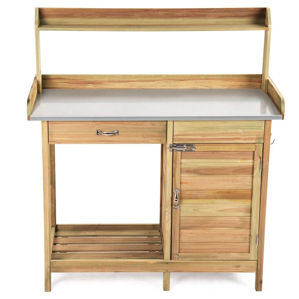 Garden Wooden Work Station Pot – Woodworking Workbench recenzja i cena