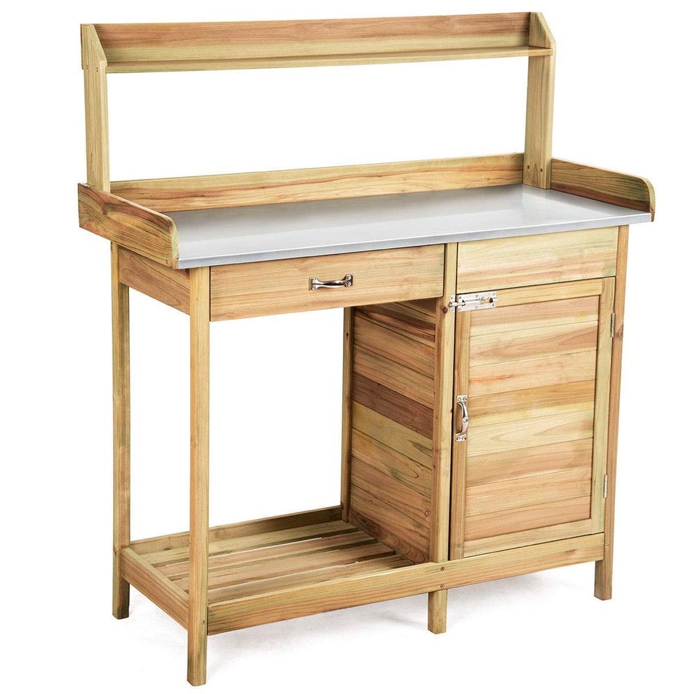 Garden Wooden Work Station Pot – Woodworking Workbench recenzja i cena