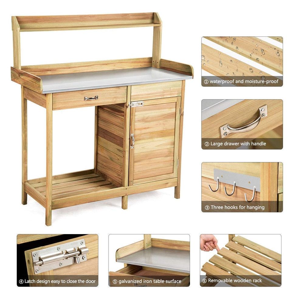 Garden Wooden Work Station Pot – Woodworking Workbench recenzja i cena