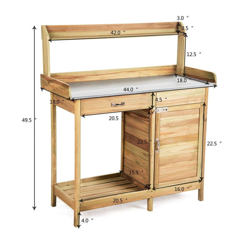 Garden Wooden Work Station Pot – Woodworking Workbench recenzja i cena